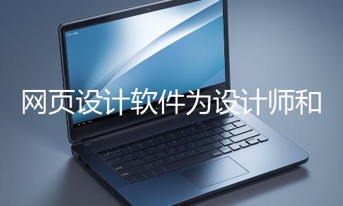 網(wǎng)頁設(shè)計軟件為設(shè)計師和開發(fā)者提供了強大的工具